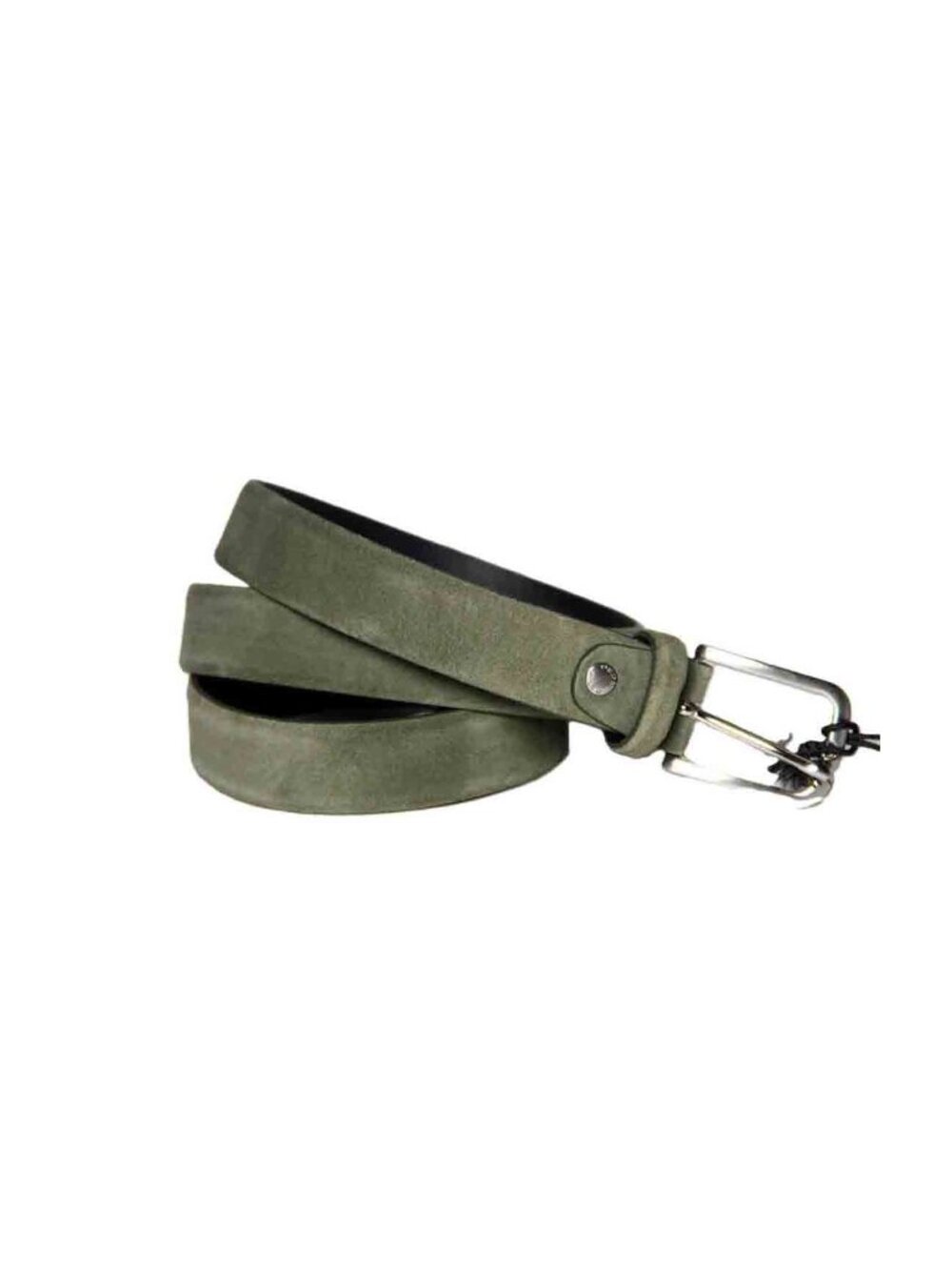 Geox Italian Leather Suede Belt Green Made in Italy Men's Size 44 (BEST FITS 42)